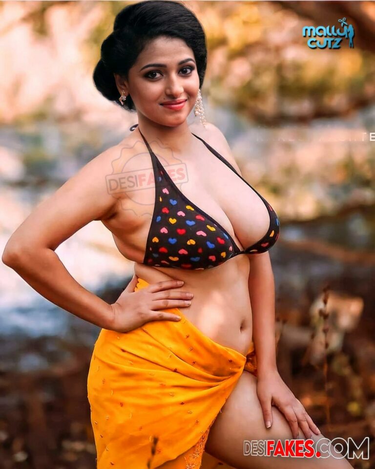 Anu Sithara Bra Photos Nude Navel Cleavage Outdoor Hot Desi Fakes