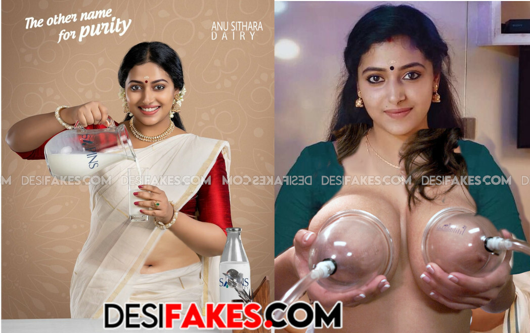 Sexy Anu Sithara Boobs Press Nude Sex Photos HQ Desi Fakes Edit Work